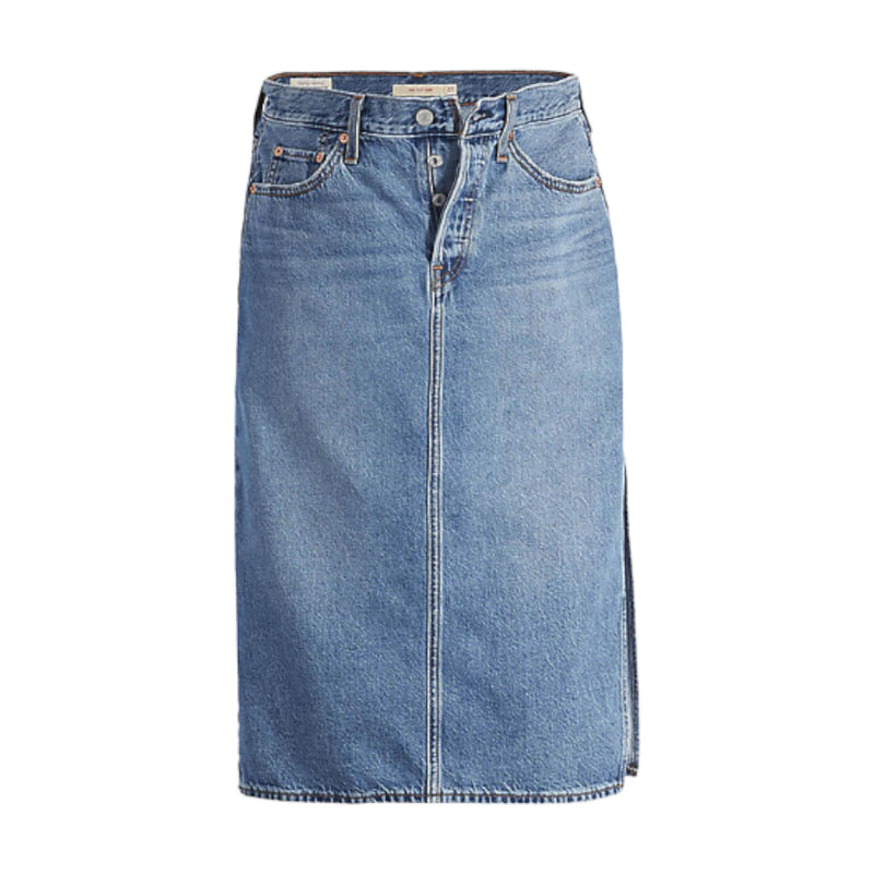 Gonne casual Donna Levi's - Side Slit Skirt - Blu