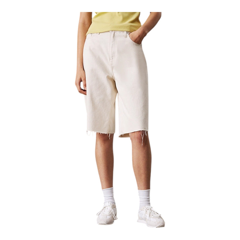 Bermuda Donna Calvin Klein - Relaxed Bermuda Short - Beige