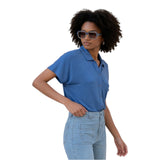 Camicie Donna Surkana - Camicia a maniche corte - Azzurro