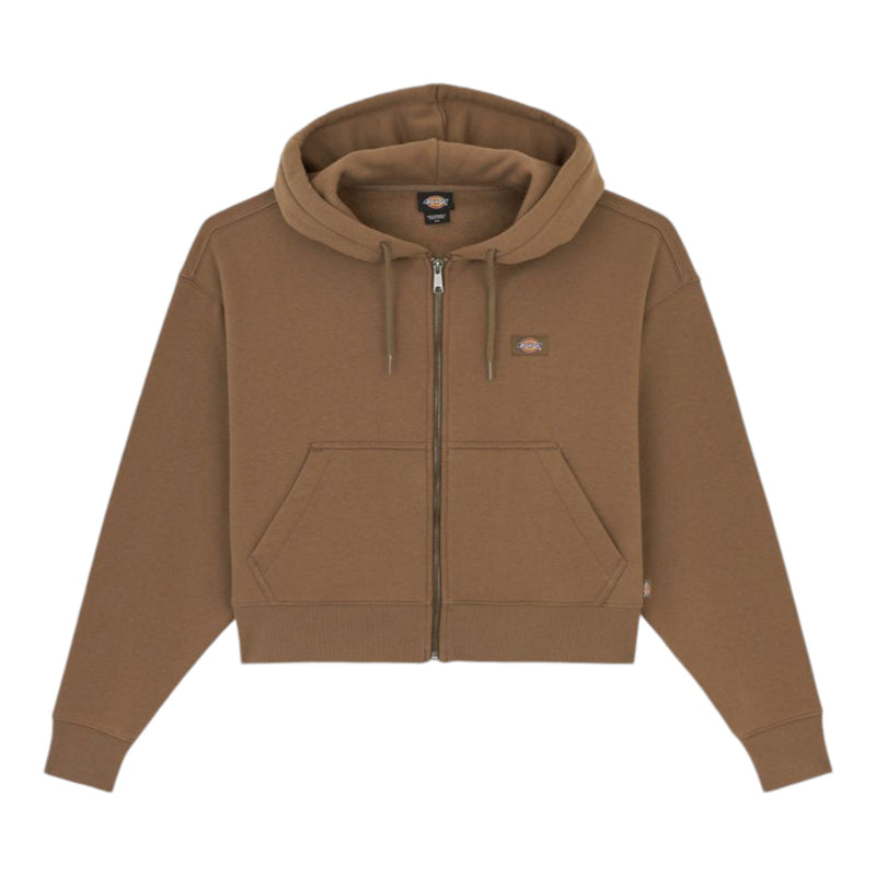 Felpe con cappuccio Donna Dickies - Oakport Zip Hoodie - Marrone