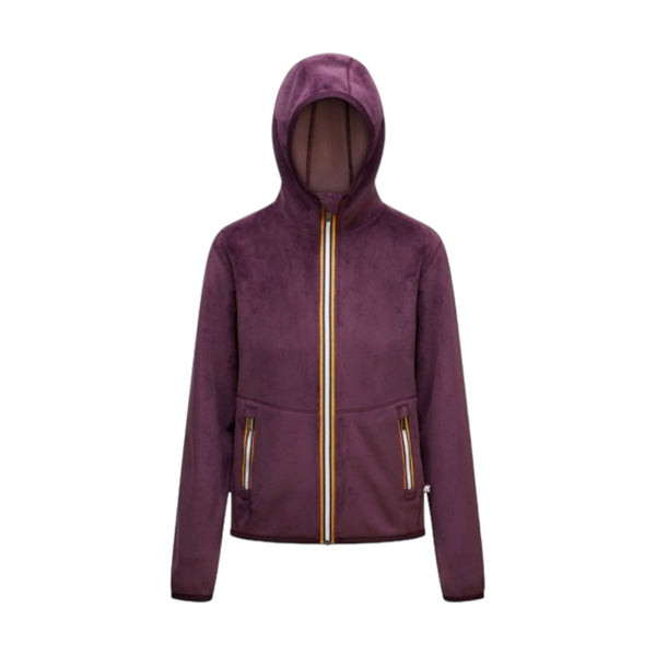 Felpe con cappuccio Donna K-Way - Lily Velour Polar Double - Viola