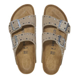 Sandali Donna Birkenstock - Arizona Rivet Border - Beige