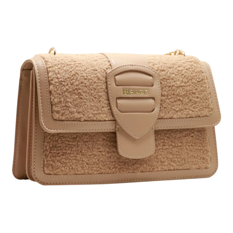 Borse a spalla Donna Blauer - Fur Crossbody Bag Mixy05 - Beige