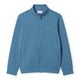 Felpe senza cappuccio Ragazzi Unisex Lacoste - Lcb Monogram Full Zip Top - Azzurro