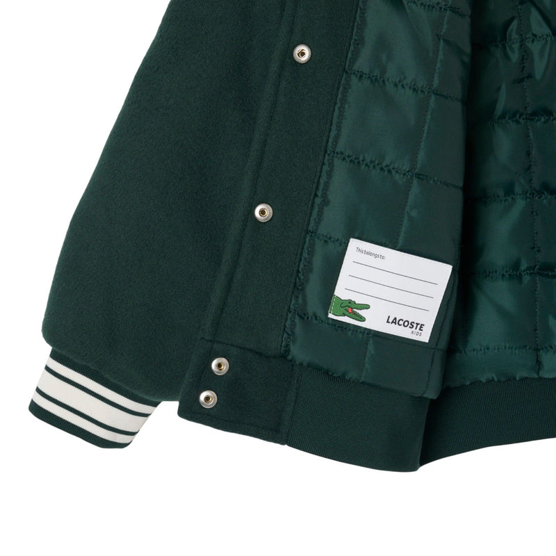 Giacche Bambino Lacoste - Lcn Lacoste Varsity Jacket - Verde