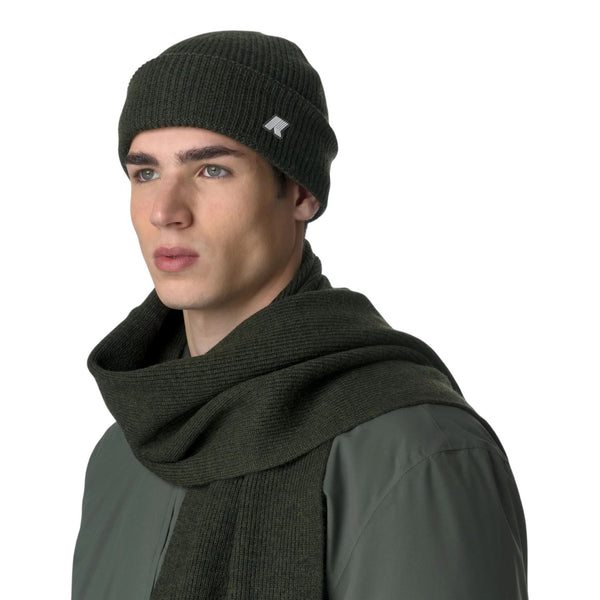 Baschi e berretti Unisex K-Way - Bricecardigan Stitch Wool - Verde