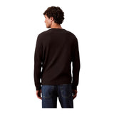 Maglie Uomo Calvin Klein - Ls Eu Badge 350Terry Cn Swtshrt - Nero