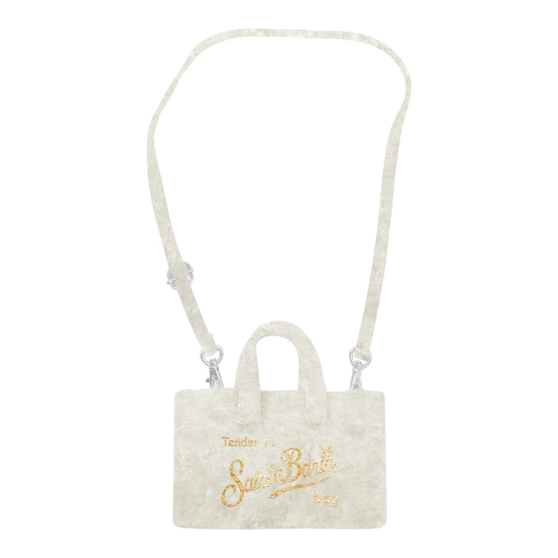 Pochette e Clutch Donna Mc2 Saint Barth - Phone Bag Velvet - Bianco