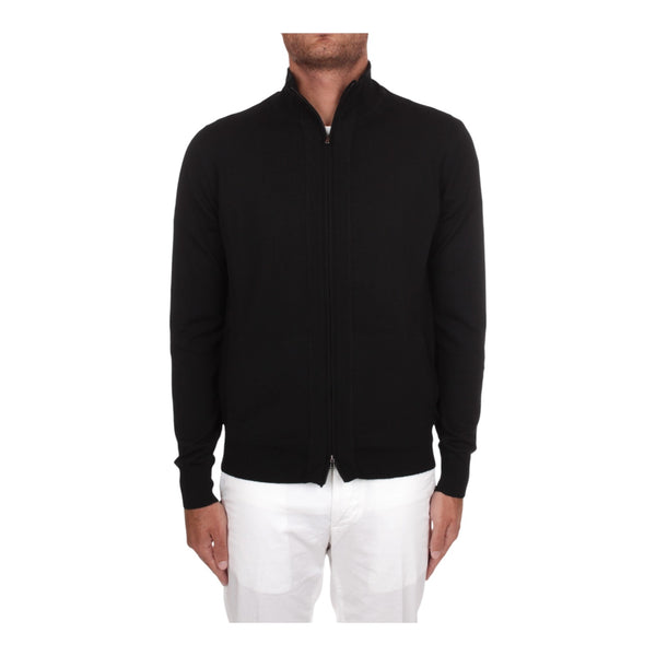 Maglioni Uomo Alpha Studio - Blouson Zip M/L Urban Merinos - Nero