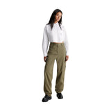 Pantaloni Donna Calvin Klein - Stretch Twill High Rise Straight - Verde