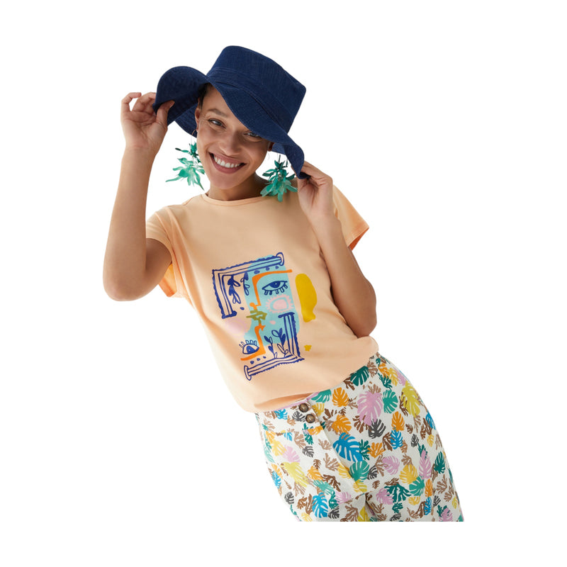 T-shirt Donna iBlues - Gessy - Albicocca