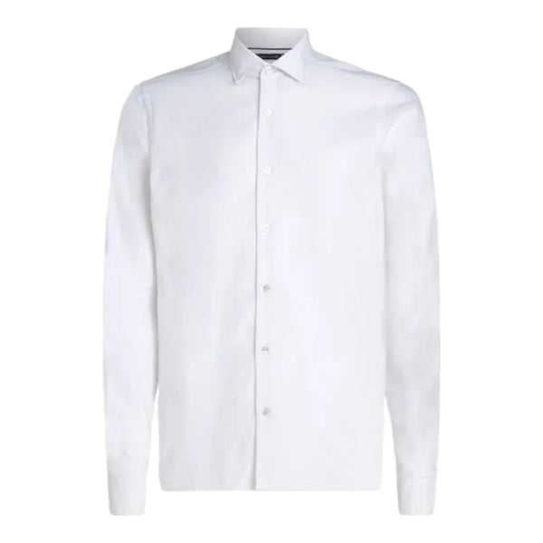 Camicie casual Uomo Tommy Hilfiger - Dc Solid Poplin Sf Shirt - Bianco