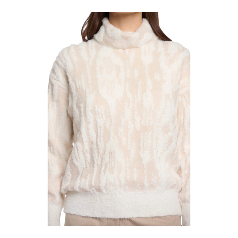 Maglioni Donna RINO & PELLE - Boxy turtleneck sweater - Panna