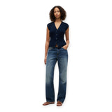 Cardigan Donna Tommy Hilfiger - Mid Gg Cable Vest Cardi - Blu