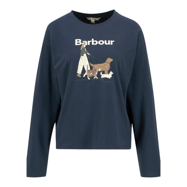 T-shirt Donna Barbour - Woodhouse Ls T-Shirt - Blu