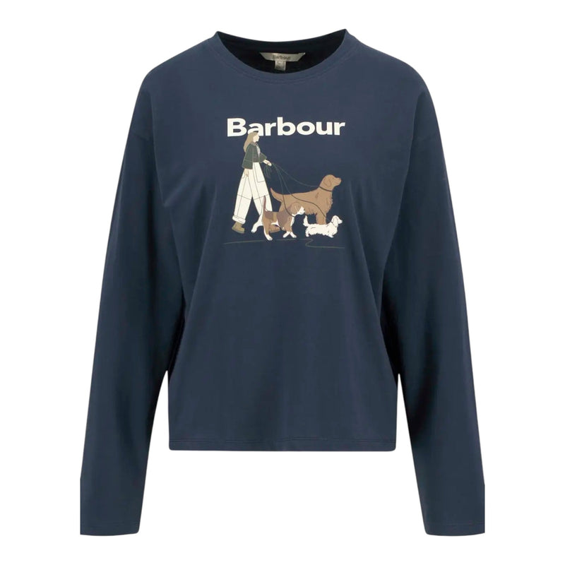 T-shirt Donna Barbour - Woodhouse Ls T-Shirt - Blu