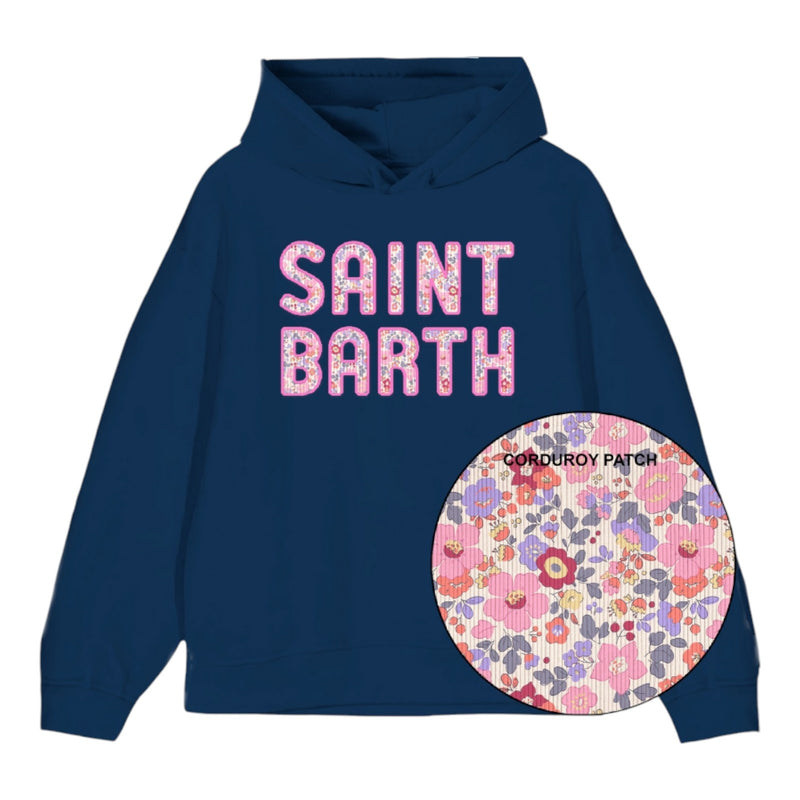 Felpe con cappuccio Ragazza Mc2 Saint Barth - Mindy W Jr Girl Winter Yoga Sweatshirt - Blu