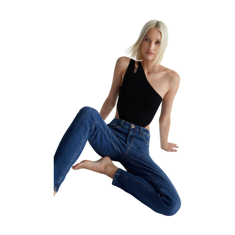 Jeans Donna Liu Jo - Ecs B.up Divine H.w. - Blu