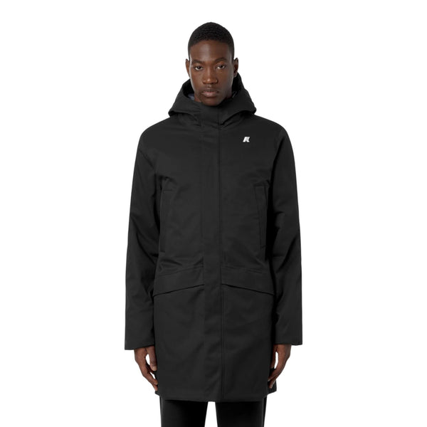 Giubbotti Uomo K-Way - Jarno Twill Marmotta - Nero