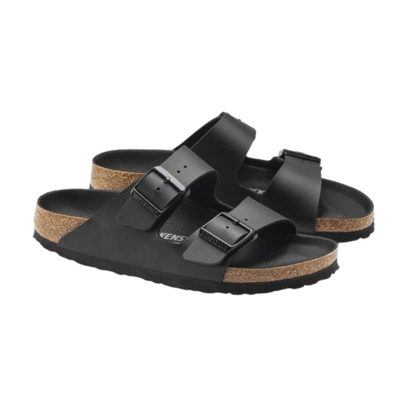 Sandali Unisex Birkenstock - Arizona triples black, Birko Flor - Nero