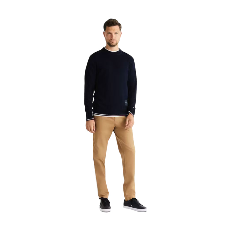 Maglie Uomo Tommy Hilfiger - Monotype Gs Tipped Crew Neck - Blu