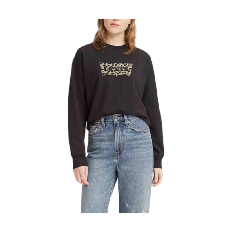 Felpe senza cappuccio Donna Levi's - Graphic Standard Crewneck Sweatshirt - Nero