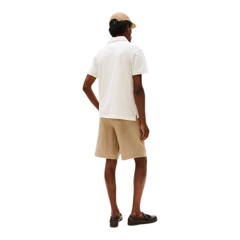 Polo Uomo Tommy Hilfiger - Open Knit Full Placket Reg Polo - Beige