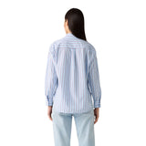 Camicie Donna Levi's - Harlie Boyfriend Shirt Hug Stripe Chambr - Blu