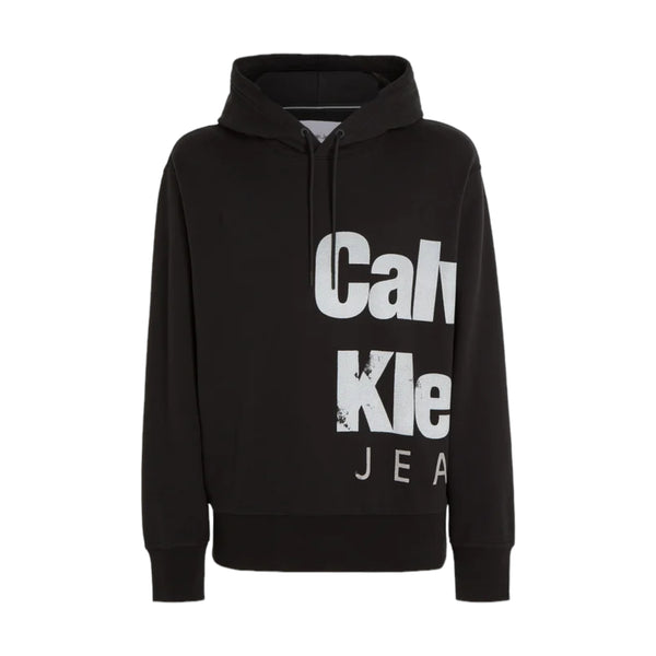 Felpe con cappuccio Uomo Calvin Klein - Bold Institutional Hoodie - Nero