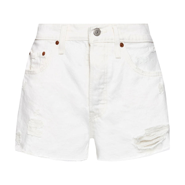 Pantaloncini Donna Levi's - 501 Original Short - Bianco