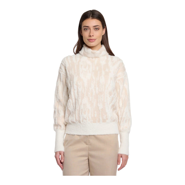 Maglioni Donna RINO & PELLE - Boxy turtleneck sweater - Panna