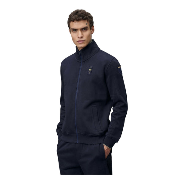 Felpe senza cappuccio Uomo Blauer - Felpa Full Zip City - Blu