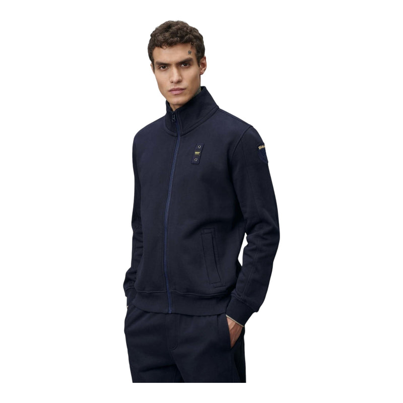 Felpe senza cappuccio Uomo Blauer Felpa Full Zip City Blu