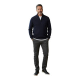 Maglioni Uomo Alpha Studio - Lupetto Zip M/L Mistino Unito - Blu