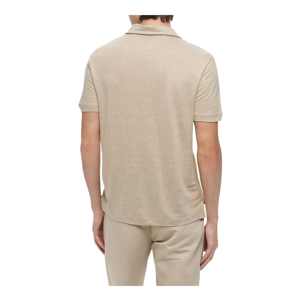 Polo Uomo Tommy Hilfiger - Pure Linen Reg Polo - Beige