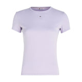 T-shirt Donna Tommy Hilfiger - Tjw Slim Essential Rib Ss - Lavanda