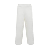 Pantaloni Donna Alpha Studio - Pantalone Garconne Popeline Pesante - Bianco