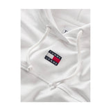 Felpe con cappuccio Donna Tommy Hilfiger - Tjw Elasticated Xs Badge Hoodie - Bianco