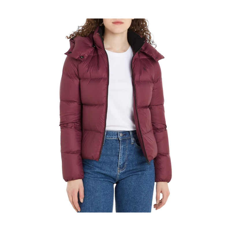 Giubbini Donna Calvin Klein - Mw Down Archetype Short Puffer - Bordeaux