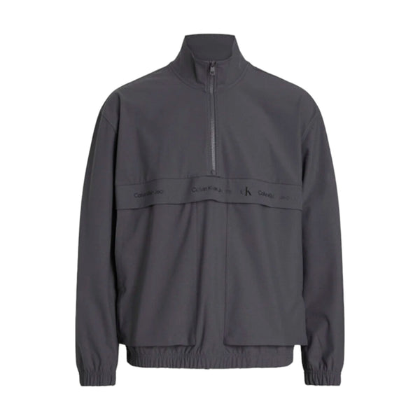 Giubbini Uomo Calvin Klein - Technical Logo Repeat Halfzip - Grigio