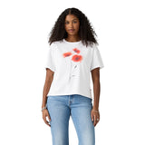 T-shirt Donna Levi's - Gr Vintage Tee - Blurry Flower Bright White - Bianco