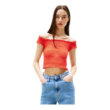 Canotte e top Donna Tommy Hilfiger - Tjw Crp Smock Top - Rosso
