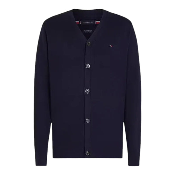 Cardigan Uomo Tommy Hilfiger - Pima Org Ctn Cashmere Cardigan - Blu