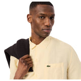 Camicie casual Uomo Lacoste - Camicia M/C - Beige