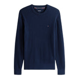 Maglie a manica lunga Uomo Tommy Hilfiger - Pima Ctn Cash Structure Crew - Blu