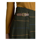 Gonne casual Donna Surkana - Gonna a quadri con pieghe davanti - Verde
