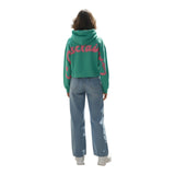 Felpe con cappuccio Donna Disclaimer - Maglia Donna Crop Con Cappuccio In Felpa - Menta