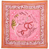 Foulard Donna Surkana - Foulard Quadrato Fantasia - Rosa