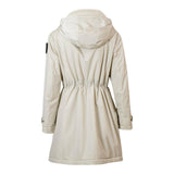 Giubbotti Donna Blauer - Payne Impermeabile / Trench Lunghi Nastrati - Panna