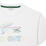 T-shirt Bambino Lacoste - Lcg S/S Knit Top - Bianco